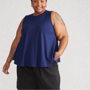 Universal Standard Navy Blue Swing Tank Top
